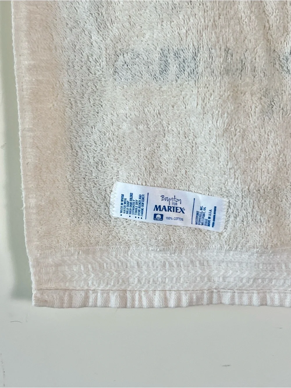 VTG Sandra Boynton Martex Dinosaur Hand Towel 80s Tyrannosaurus Rex USA